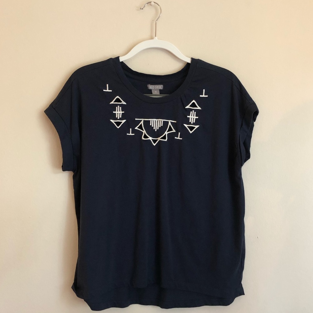 Geometric Cutout Tee